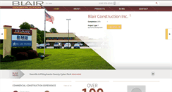 Desktop Screenshot of blair-construction.com